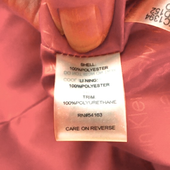 Calvin Klein Rain Coat - Jacket - Burnt Orange - Windbreaker - Medium - Picture 16 of 16